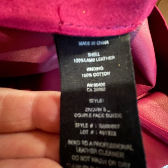 Electric Pink Double Face Suede - Picture 4 of 4